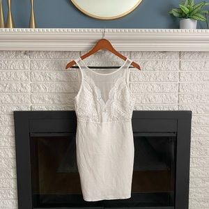 Lulu’s White Lace Top Dress